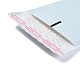 長方形マットフィルムパッケージバッグ  バブルメーラー  子犬のプリントのパッド入り封筒  ライトブルー  ハート  24x15x0.5cm OPC-K002-02B-3