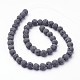 Unwaxed Natural Lava Rock Bead Strands X-G-F309-10mm-2