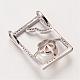 Rectangle 925 Sterling Silver Freshwater Pearl Pendants STER-K016-11P-2