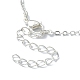 Brass Braided Macrame Pouch Empty Stone Holder Necklace Making NJEW-JN04564-6
