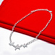 Messing hängende Halsketten NJEW-BB16965-4