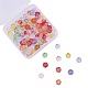 100pcs 10 couleurs perles de verre transparentes GLAA-CJ0001-46-4