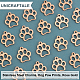 UNICRAFTALE 20Pcs Rose Gold Dog Paw Prints Charms Hypoallergenic Charms 1.5mm Small Hole Stainless Steel Pendants for DIY Jewelry Making STAS-UN0032-63-4