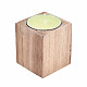 Natural Wood Candle Holder AJEW-T002-01A-4