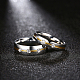Regalos del día de san valentín anillos de pareja de circonita cúbica de acero de titanio para hombres RJEW-BB16465-8-4