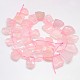 Natural Gemstone Rose Quartz Beads Strands G-L157-06-3