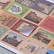 Postage Stamp Shape DIY Paper Label Paster Picture Stickers AJEW-L058-50-4