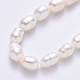 Fili di perle di perle d'acqua dolce coltivate naturali X-PEAR-N012-06D-4