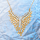 Fashion Women Jewelry Zinc Alloy Glass Rhinestone Bib Statement Choker Collar Necklaces NJEW-BB15118-A-6