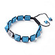 Synthetic Turquoise Braided Bead Bracelets BJEW-I273-K05-1