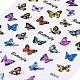 Laser Butterfly Nail Polish Foil Adhesive Decals MRMJ-T078-237-M-4