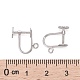 925 Sterling Silver Clip-on Earring Findings STER-I005-47P-3
