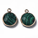 Synthetic Malachite Charms G-Q998-026D-2