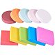 NBEADS 10 Pcs Square & Round Rubber Stamp Carving Blocks for Scrapbooking AJEW-PH0016-20-1
