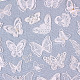 レース刺繍縫製繊維  DIYアクセサリー  蝶  ホワイト  40x47mm DIY-WH0122-05-3