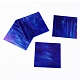 さまざまなガラスシート  大聖堂のガラスモザイクタイル  工芸用  ブルー  105~110x105~110x2.5mm GLAA-G072-01B-1