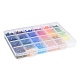 1080 Stück 24-farbige transparente Glasperle GLAA-H026-02-2