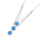 Stainless Steel Pendant Necklaces and Stud Earrings Sets SJEW-O099-M-3