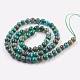 Natural Chrysocolla Beads Strands G-F568-039-6mm-2