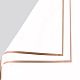 プノンペン ゼリー フィルム マット プラスチック ペーパー フラワー ラッピング ペーパー  半透明の防水花屋ブーケ紙  DIY工芸品  ホワイト  580x580mm HUDU-PW0001-179B-1