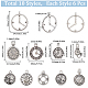 Sunnyclue 60pcs 10 styles pendentifs en alliage FIND-SC0006-70-2