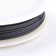 タイガーテールワイヤー  ナイロン被覆ステンレス鋼  ブラック  18ゲージ  1.0mm  約32.8フィート（10m）/ロール L1.0MM20-3