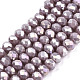 Chapelets de perles en verre électroplaqué EGLA-A034-P4mm-B19-1