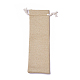 黄麻布製梱包袋ポーチ  巾着袋  ミックスカラー  23.8~24x7.7~8cm ABAG-I001-8x24-02-2