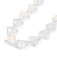 Transparent Electroplate Glass Beads Strands EGLA-C002-AB01-7