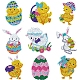 Easter Chick & Rabbit DIY Diamond Painting Sticker Kit PW-WG21170-02-1