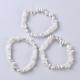 Bracelets blanc pierre de lune extensibles naturelles X-BJEW-JB03681-09-1