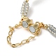 Natural Pearl & Glass Beaded Link Bracelets BJEW-C051-42G-3