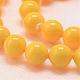 Baking Painted Shell Pearl Round Bead Strands BSHE-L011-8mm-B-5