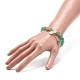 Ensemble de bracelets extensibles à perles rondes en aventurine rouge et verte naturelle et quartz rose BJEW-JB09012-3