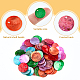 SuperZubehör 180 Stück 6 Farben gefärbte natürliche Muschelanhänger SHEL-FH0001-19-4