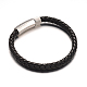 Leather Cord Braided Bracelet Making BJEW-E273-16P-1