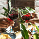 12pcs 12 encantos de copa de vino con cuentas de latón y turquesa sintética de estilo AJEW-SC0002-20-5
