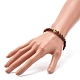 Öldiffusor Yoga Perlen Stretch Armband für Mädchen Frauen BJEW-JB06897-4