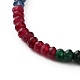 Dyed Natural Malaysia Jade Beads Jewelry Sets SJEW-JS01162-6