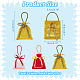 Nbeads 12 pz 3 colori sacchetti regalo con coulisse per gioielli in velluto con manico in corda ABAG-NB0001-97-2