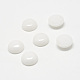 Natural White Jade Gemstone Cabochons X-G-T020-8mm-04-1