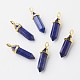 Natural Lapis Lazuli Double Terminated Pointed Pendants X-G-G902-B02-2