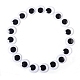 Black & White Plastic Wiggle Googly Eyes Cabochons DOLL-PW0001-077E-1