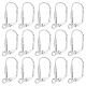 DICOSMETIC 60Pcs 19mm long Stainless Steel Interchangeable Leverback Earring Findings French Hook Ear Wire with Open Loop Hypoallergenic Earring Hooks for DIY Jewelry Making Craft STAS-DC0001-32-1
