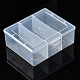 Прямоугольные полипропиленовые (полипропиленовые) контейнеры для хранения бусинок CON-S043-044-2