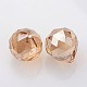 Faceted Round Glass Pendants GLAA-O008-G02-1