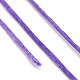 ポリエステルワックスコード  マイクロマクラメコード  ワックスミシン糸  フラット  紫色のメディア  0.8mm  約284.33ヤード（260m）/ロール YC-I003-A25-3