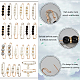 Pandahall elit 24 piezas 24 estilo plástico imitación perla con cuentas pin de seguridad conjunto de broches SJEW-PH0001-10-4