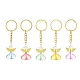 Porte-clés en acrylique et alliage coeur ange KEYC-JKC00583-02-1