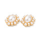 Abs cabujones de perlas de imitación PALLOY-E026-08G-3